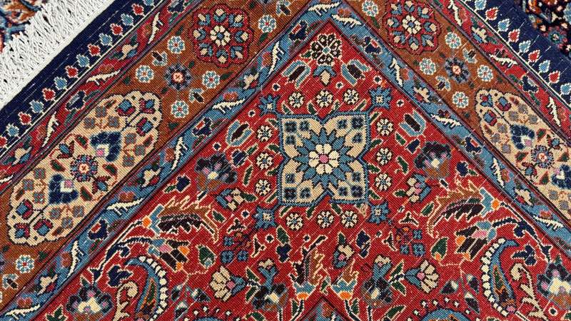Very Fine Persian Moud Carpet 400cm x 300cm Hand Knotted