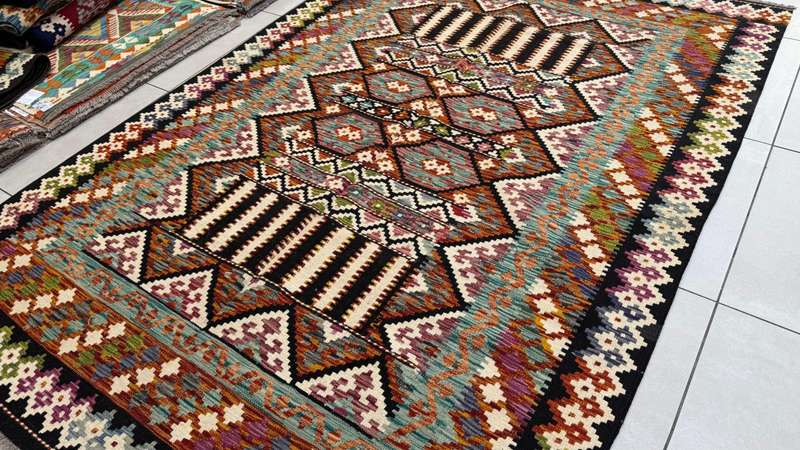 Afghan Chobi Kilim 245cm x 171cm Hand Made