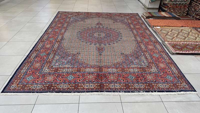 Very Fine Persian Moud Carpet 400cm x 300cm Hand Knotted