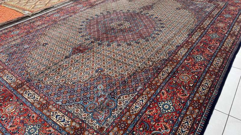 Very Fine Persian Moud Carpet 400cm x 300cm Hand Knotted