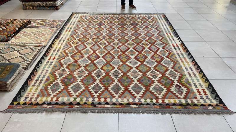 Afghan Chobi Kilim 346cm x 257cm Hand Made