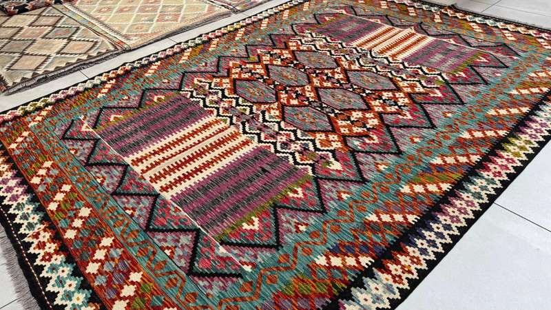 Afghan Chobi Kilim 285cm x 203cm Hand Made