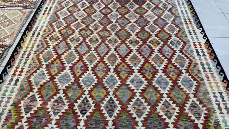 Afghan Chobi Kilim 346cm x 257cm Hand Made