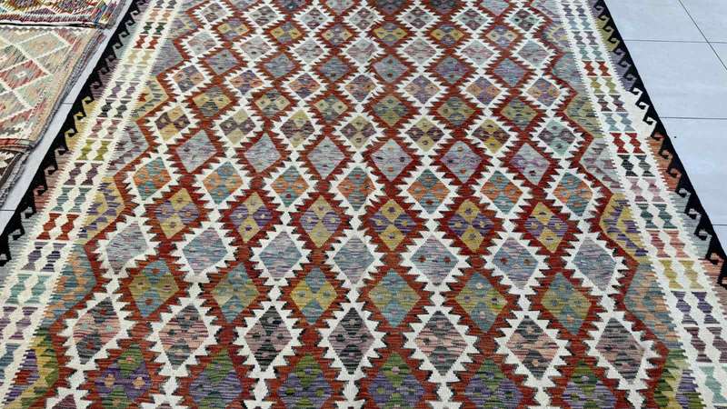 Afghan Chobi Kilim 346cm x 257cm Hand Made