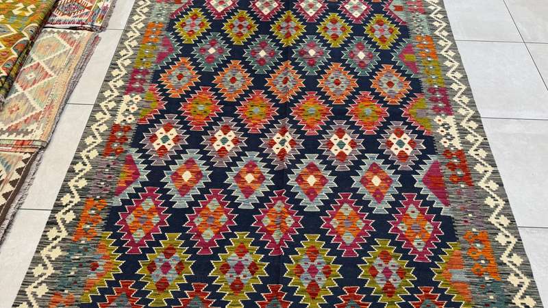 Afghan Chobi Kilim 293cm x 197cm Hand Made
