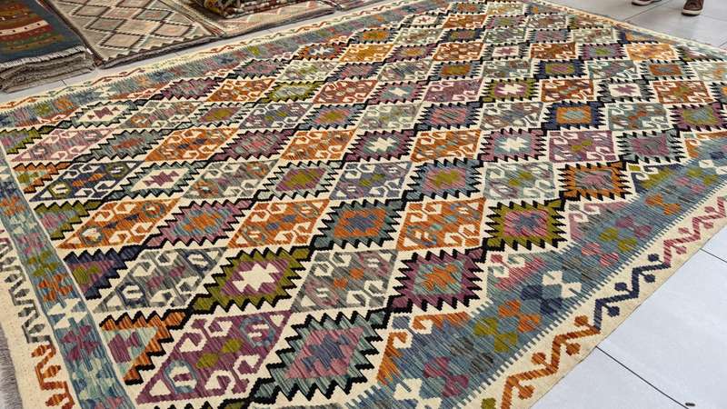 Afghan Chobi Kilim 363cm x 255cm Hand Made