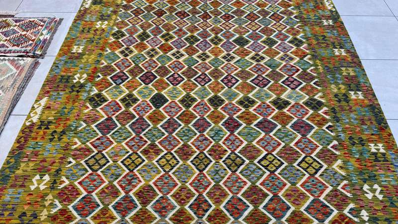 Afghan Chobi Kilim 343cm x 247cm Hand Made