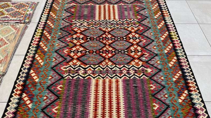 Afghan Chobi Kilim 285cm x 203cm Hand Made