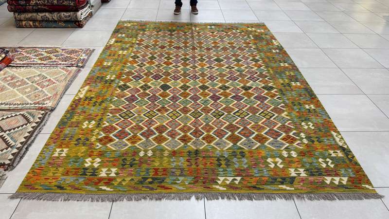 Afghan Chobi Kilim 343cm x 247cm Hand Made