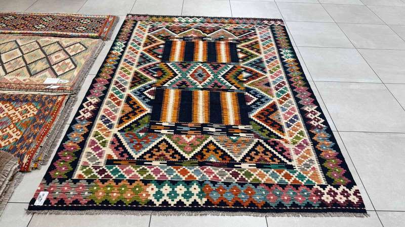 Afghan Chobi Kilim 246cm x 180cm Hand Made