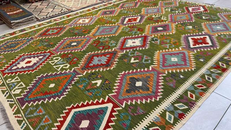 Afghan Chobi Kilim 390cm x 293cm Hand Made