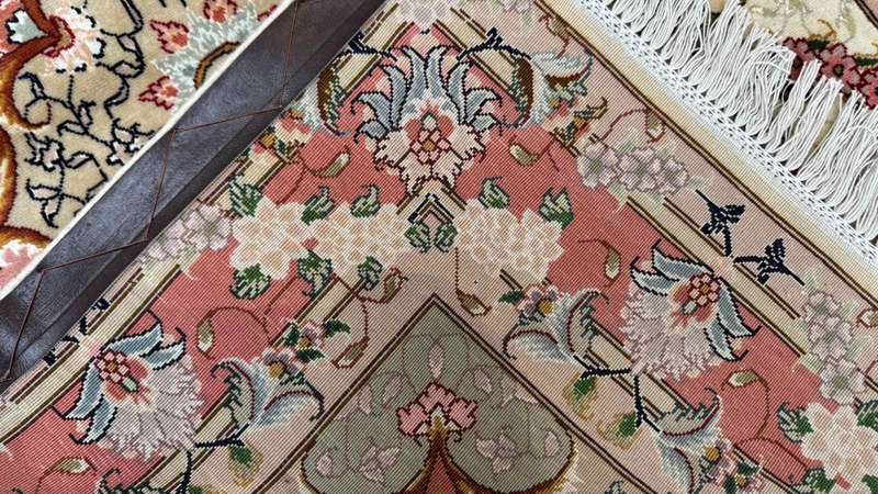 Very Fine Persian Tabriz Carpet 150cm x 100cm Hand Knotted