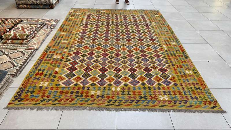 Afghan Chobi Kilim 344cm x 250cm Hand Made