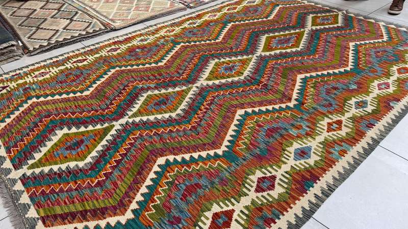 Afghan Chobi Kilim 313cm x 206cm Hand Made