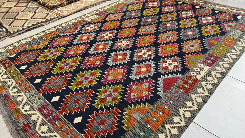 Afghan Chobi Kilim 293cm x 197cm Hand Made