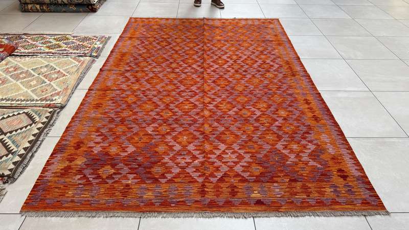 Afghan Chobi Kilim 293cm x 197cm Hand Made