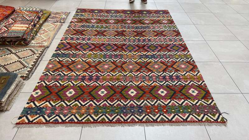 Afghan Chobi Kilim 289cm x 207cm Hand Made