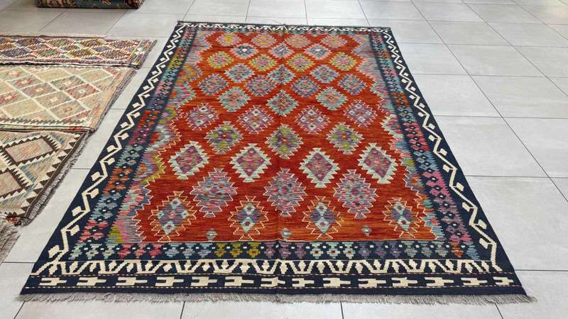 Afghan Chobi Kilim 292cm x 198cm Hand Made