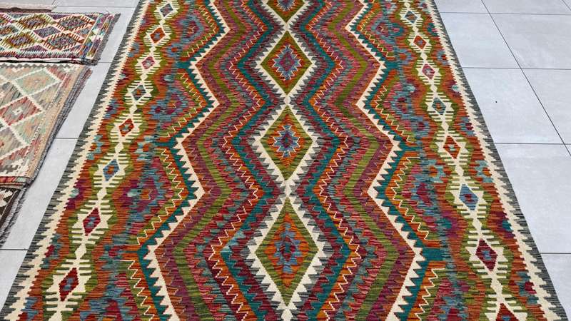 Afghan Chobi Kilim 313cm x 206cm Hand Made