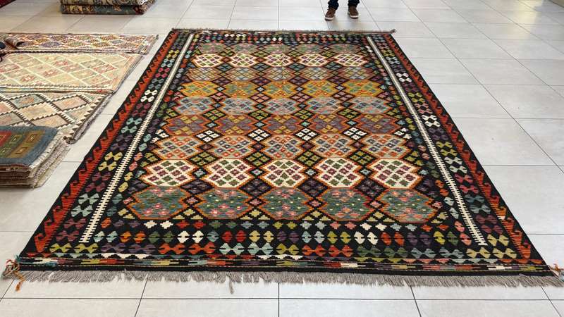 Afghan Chobi Kilim 341cm x 252cm Hand Made