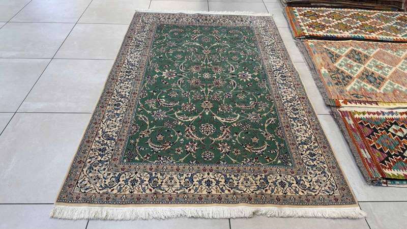 Very Fine Persian Nain Carpet (6LA) 210cm x 135cm Hand Knotted