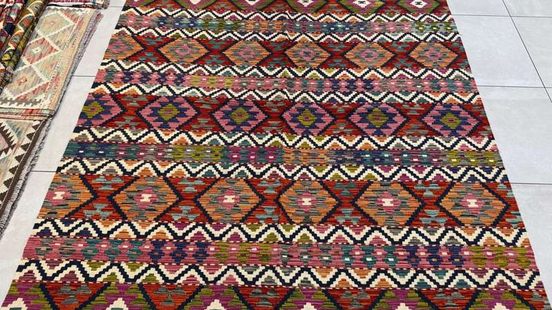 Afghan Chobi Kilim 289cm x 207cm Hand Made