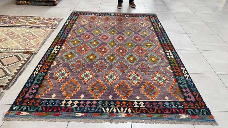 Afghan Chobi Kilim 295cm x 201cm Hand Made