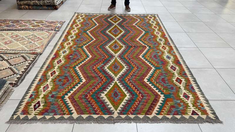 Afghan Chobi Kilim 313cm x 206cm Hand Made