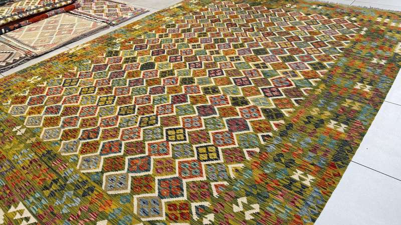 Afghan Chobi Kilim 343cm x 247cm Hand Made