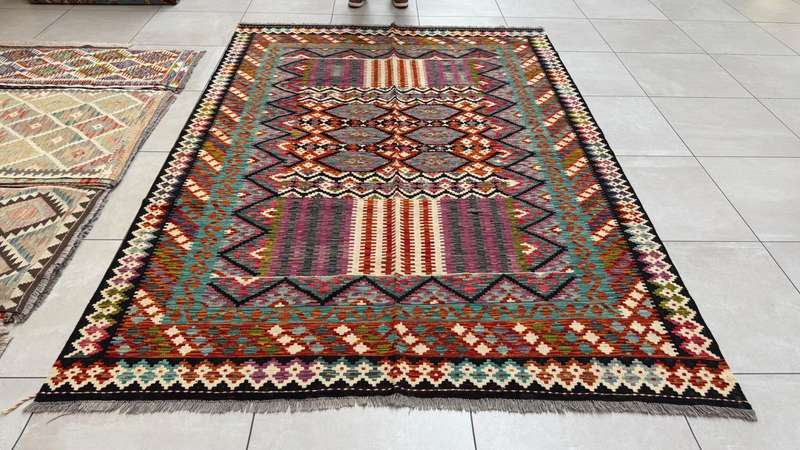 Afghan Chobi Kilim 285cm x 203cm Hand Made
