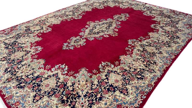 Very Fine Persian Kerman Carpet 350cm x 260cm Hand Knotted
