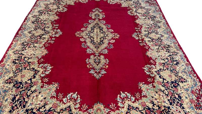Very Fine Persian Kerman Carpet 350cm x 260cm Hand Knotted