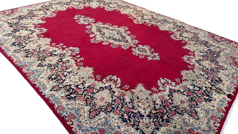 Very Fine Persian Kerman Carpet 350cm x 260cm Hand Knotted