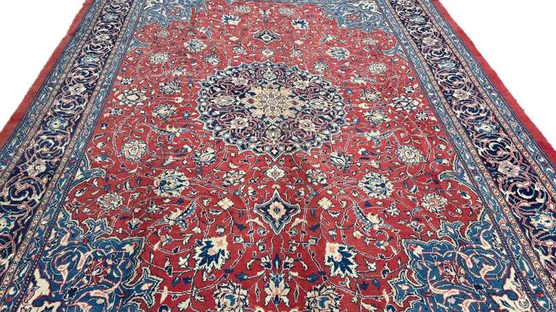 Vintage Persian Arak Carpet 415cm x 310cm Hand Knotted