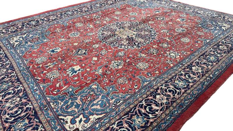 Vintage Persian Arak Carpet 415cm x 310cm Hand Knotted
