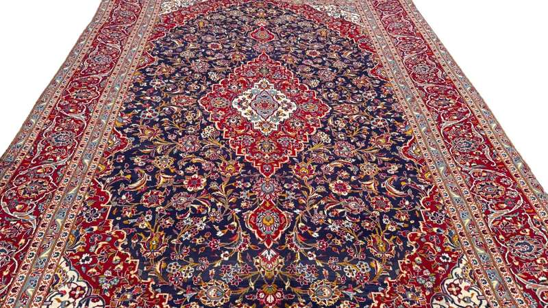 Vintage Persian Kashan Carpet 430cm x 290cm Hand Knotted