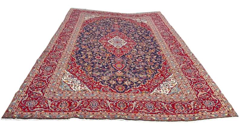 Vintage Persian Kashan Carpet 430cm x 290cm Hand Knotted