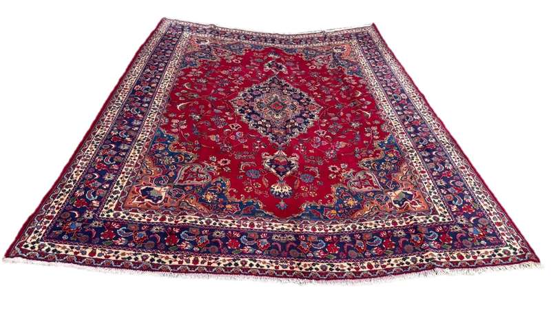 Vintage Persian Mashhad Carpet  388cm x 300cm Hand Knotted