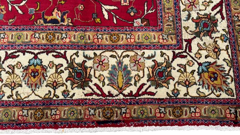 Vintage Persian Tabriz Carpet  382cm x 300cm Hand-Knotted
