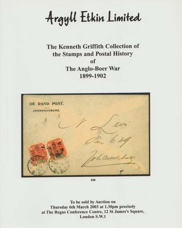 Collection of the Stamps and Postal History of The Anglo-Boer War 1899-1902