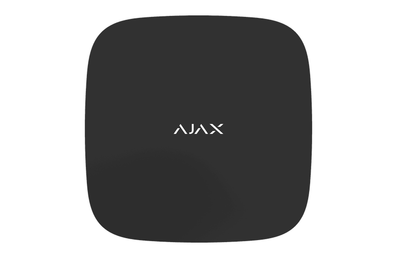 AJAX - Hub 2 Black Plus with Advanced Control Panel, Alarm Photo Verification, 2 Sim, ETH, and Wi-Fi