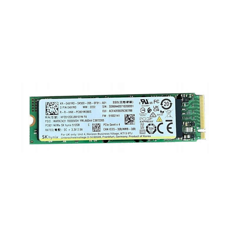 512GB SK Hynix PC801- M.2 2280- NVMe
