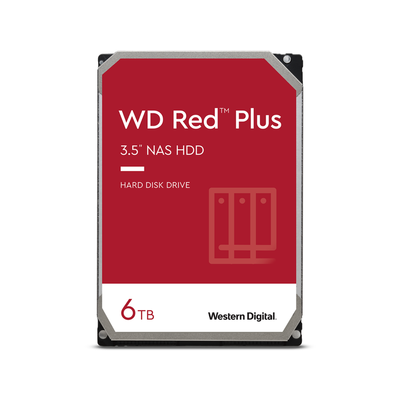 WD Red Plus NAS 6TB 3.5" SATA Internal HDD