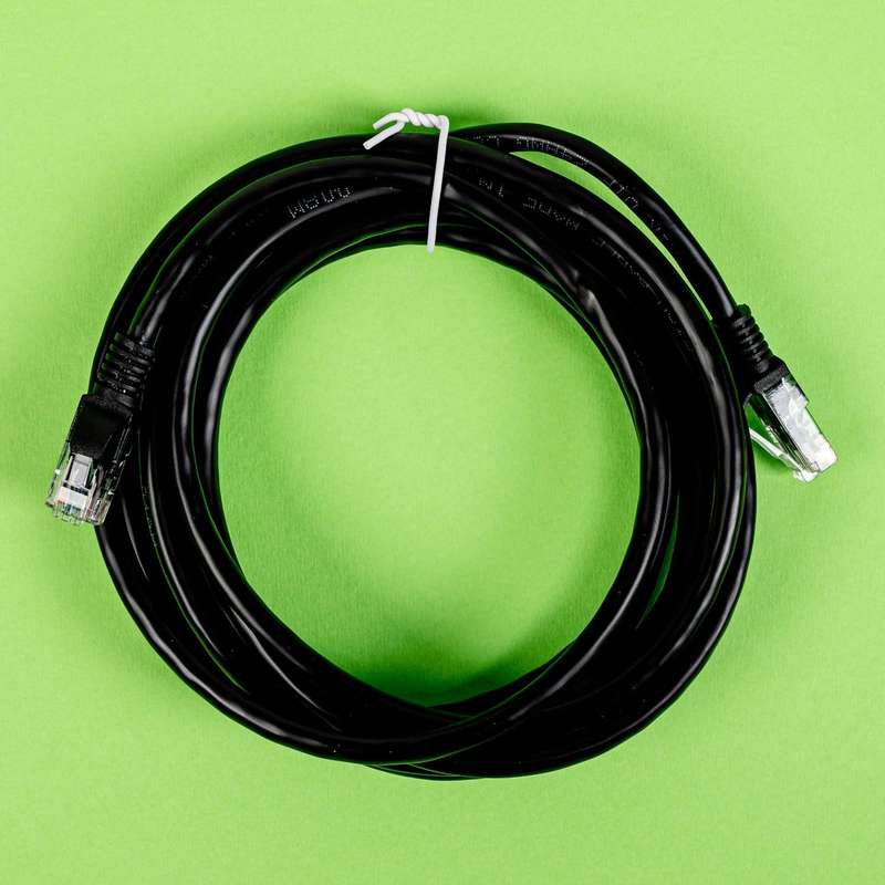 Gizzu Cat6 UTP Fly Lead Ethernet Network Cable 3m  Black