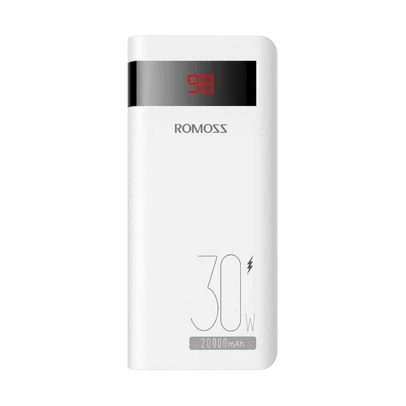 Romoss Sense 6PS Pro 20000mAh 30W Fast Charge Power Bank - White