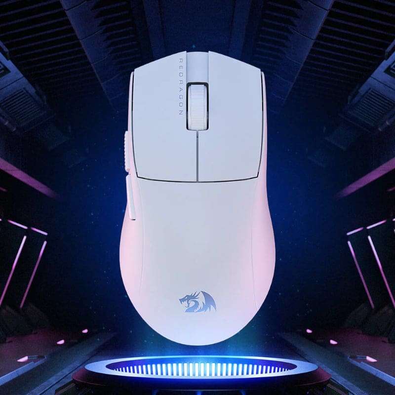 Redragon M916 PRO 1K 3-Mode Wireless Gaming Mouse  White