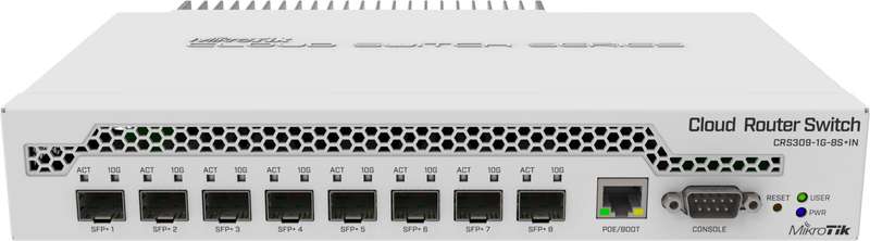 MikroTik CRS309-1G-8S+IN - Cloud Router Switch Dual boot SwOS/RouterOS