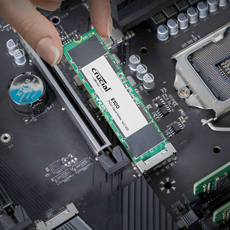 1TB Crucial E100 PCIe Gen4 2280 NVMe M.2 SSD