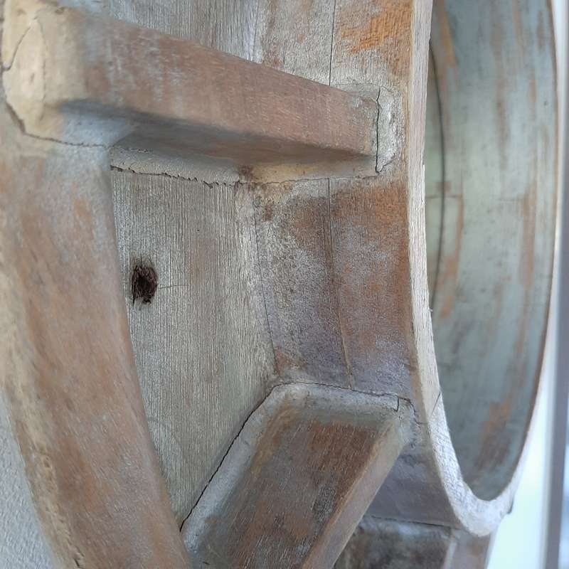 Silver Wheel Mirror