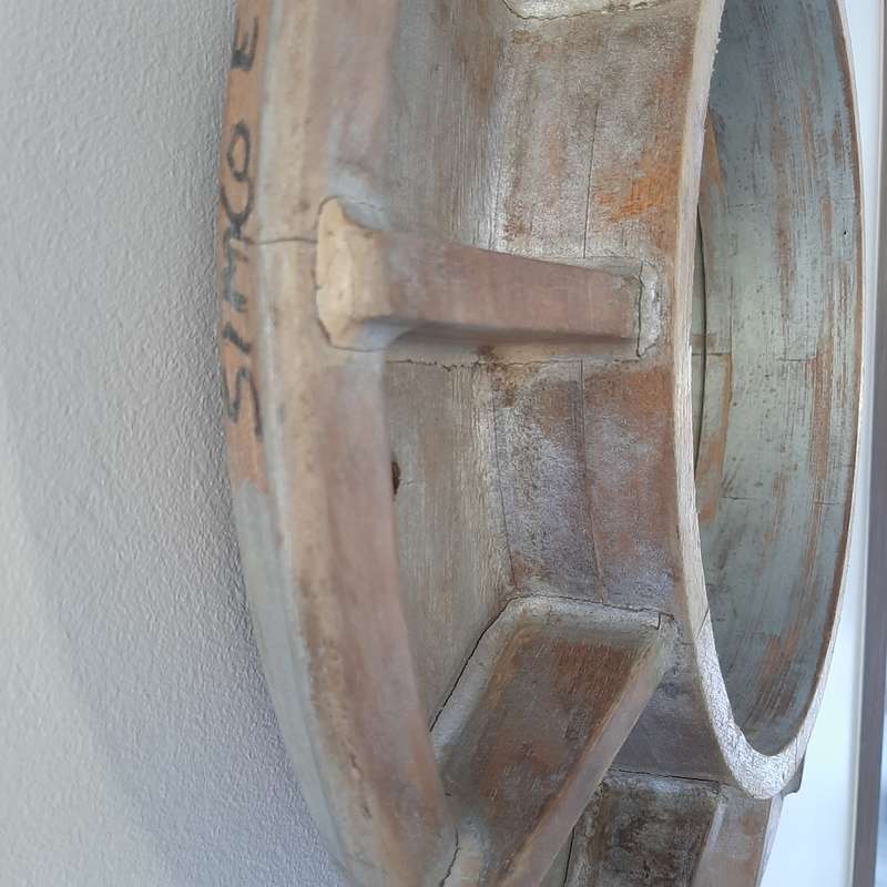 Silver Wheel Mirror